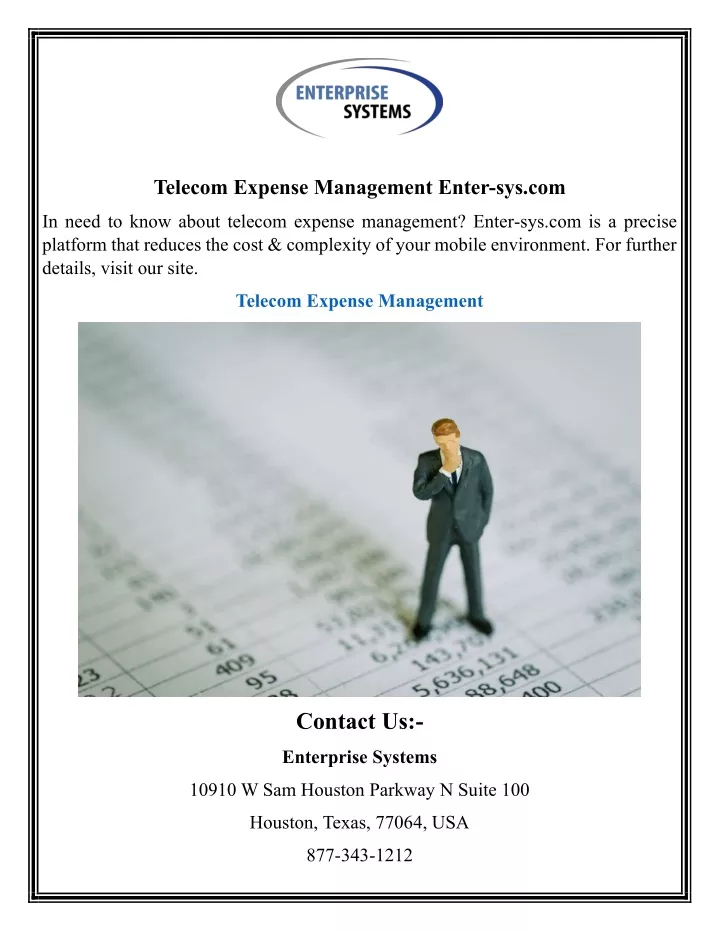 telecom expense management enter sys com