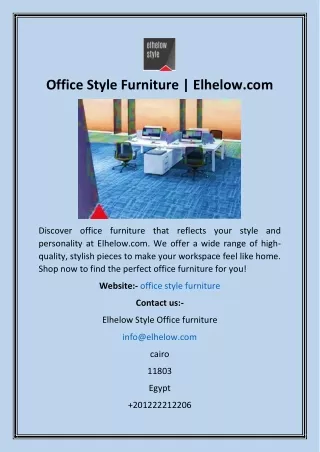 office style furniture elhelow com