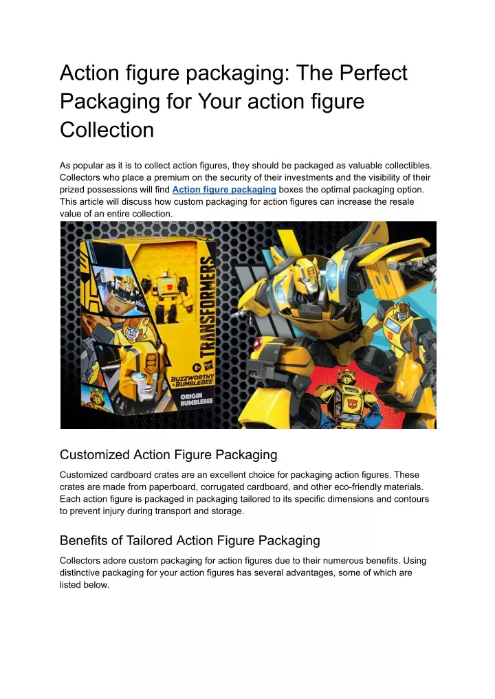 action figure packaging the perfect packaging