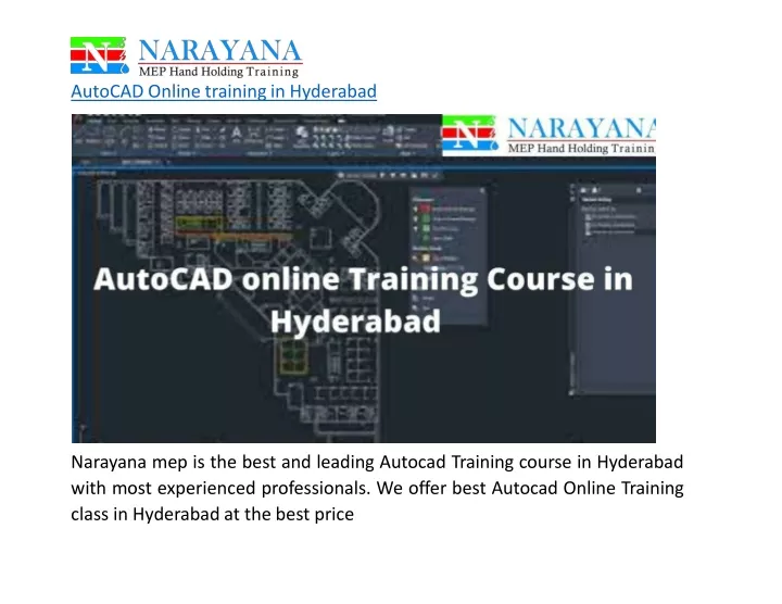 autocad online training in hyderabad