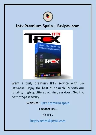 Iptv Premium Spain  Bx-iptv