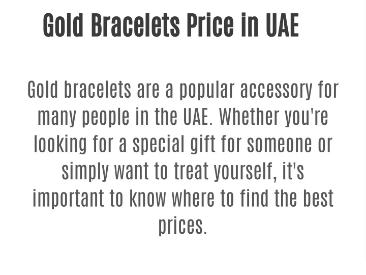 gold bracelets price in uae