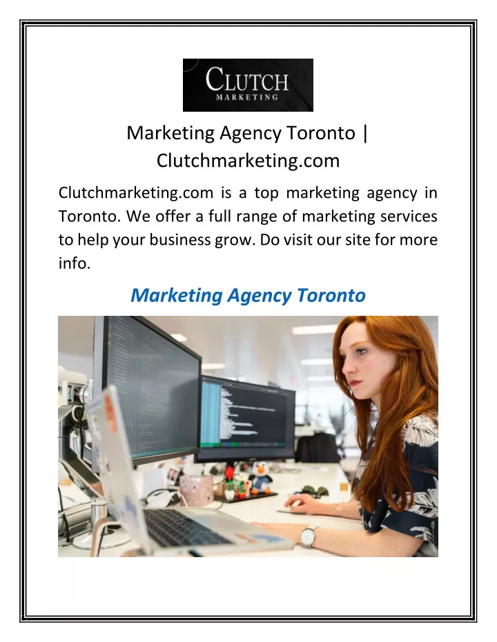 marketing agency toronto clutchmarketing com