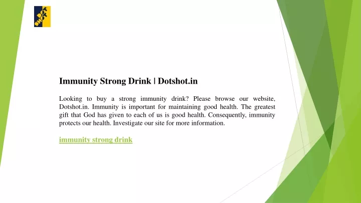 immunity strong drink dotshot in looking