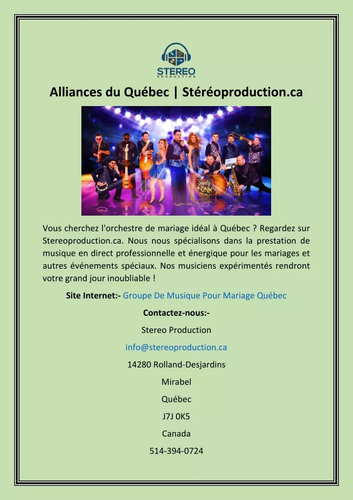 alliances du qu bec st r oproduction ca