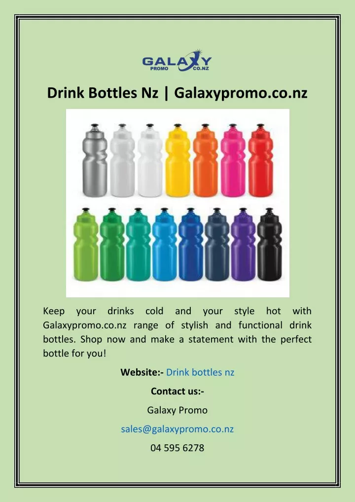drink bottles nz galaxypromo co nz