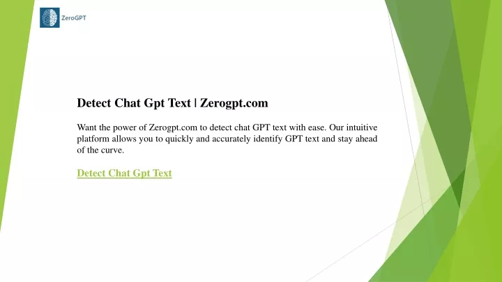 detect chat gpt text zerogpt com want the power