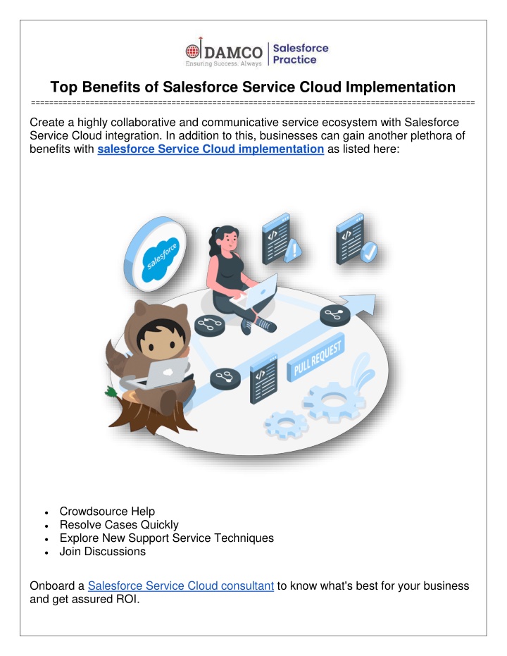 salesforce service cloud presentation ppt