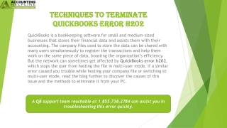 techniques to terminate quickbooks error h202