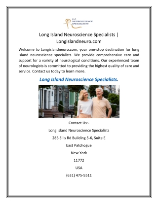 Long Island Neuroscience Specialists  Longislandneuro