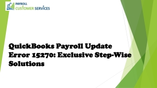 How to Easily terminate the QuickBooks payroll update error 15270