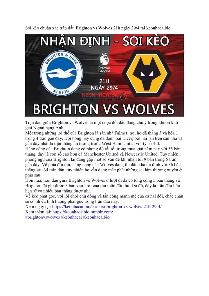 soi k o chu n x c tr n u brighton vs wolves