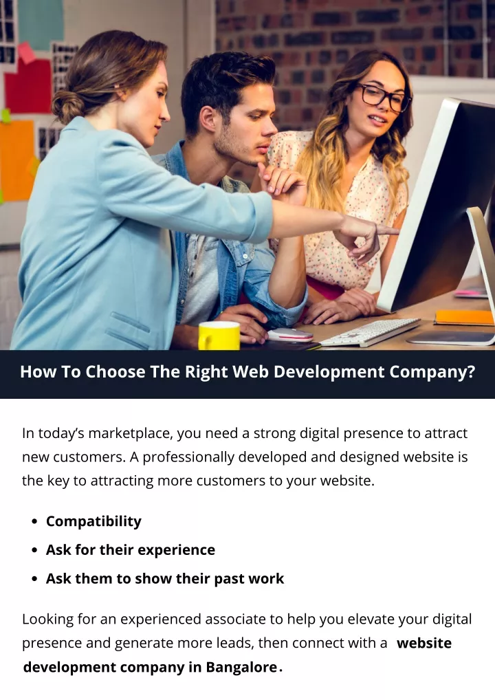 how to choose the right web development company