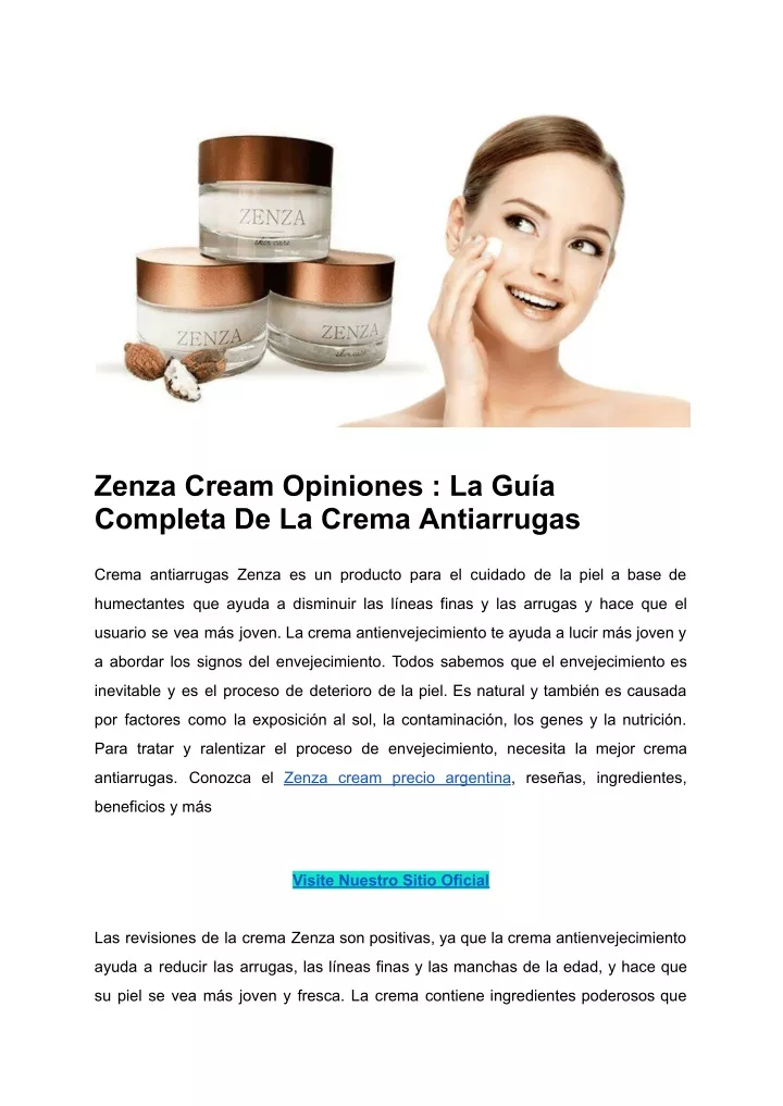 zenza cream opiniones la gu a completa