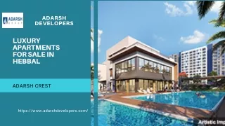 Luxury Apartments For Sale in Hebbal