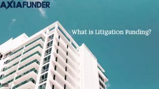 What is Litigation Funding_