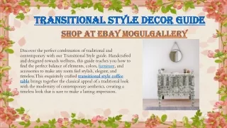 transitional style decor guide