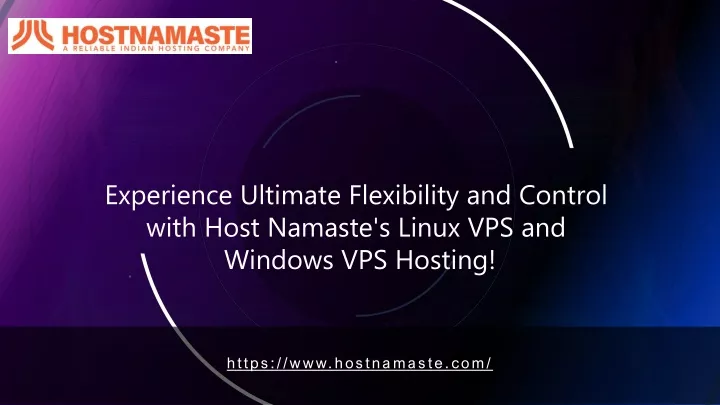 experience ultimate flexibility and control with