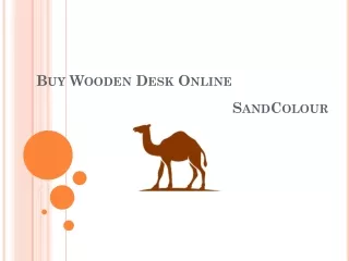 Enhance Your Workspace with a Wooden Desk from SandColour