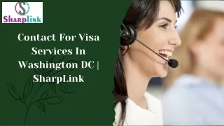 Contact For Visa Services In Washington DC | SharpLink