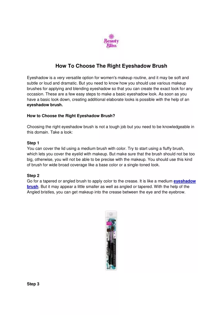 how to choose the right eyeshadow brush