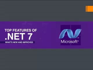 Top Features of.NET 7 What's New and Improved