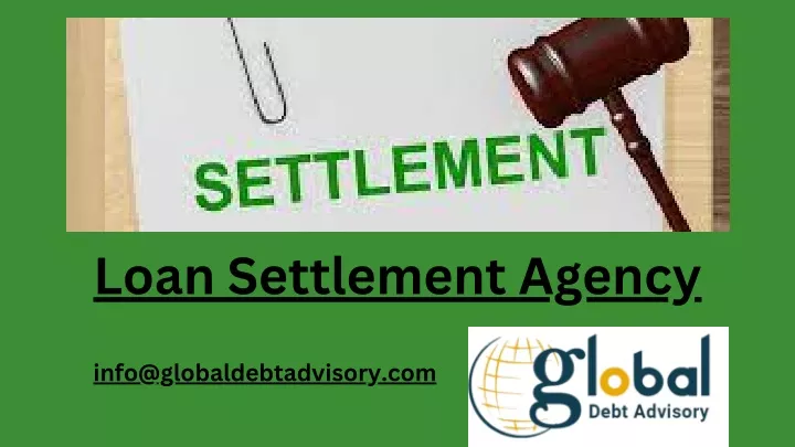 loan settlement agency