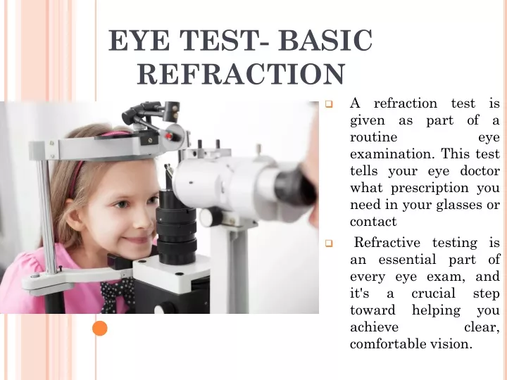 eye test basic refraction