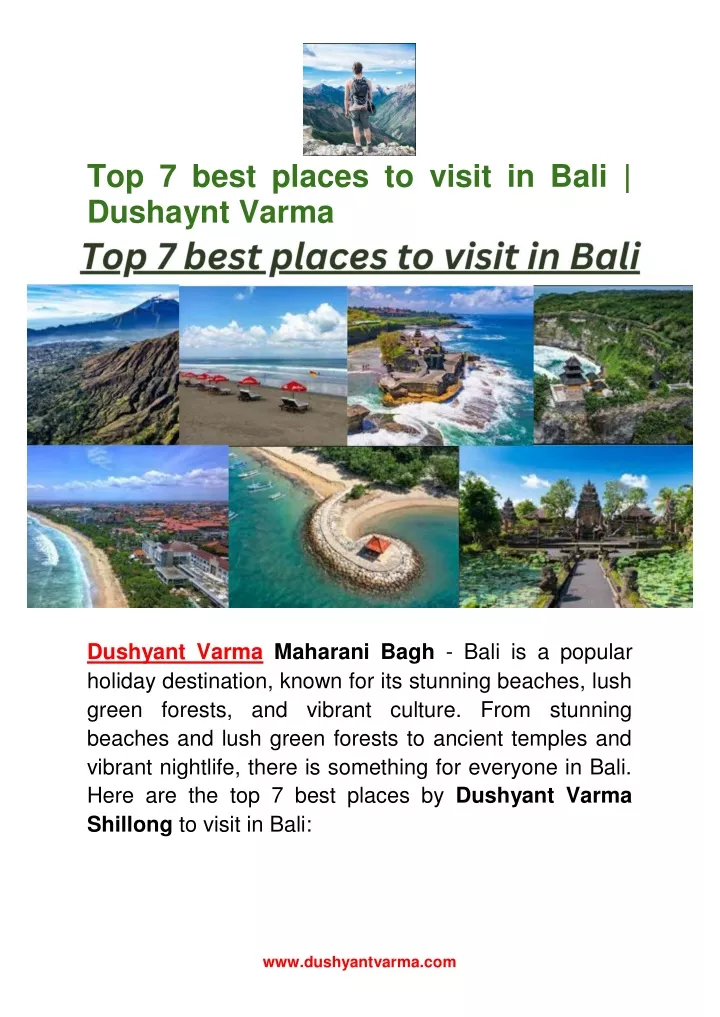 top 7 best places to visit in bali dushaynt varma