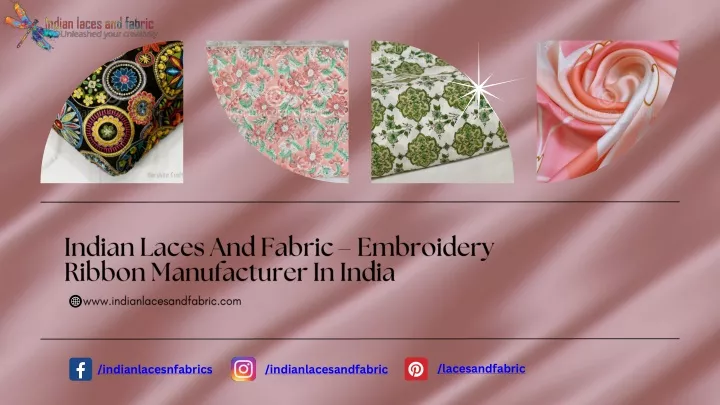 indian laces and fabric embroidery ribbon