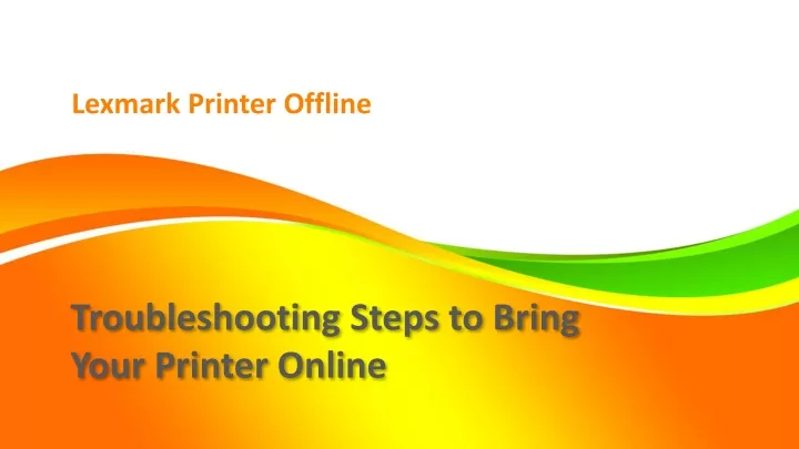 lexmark printer offline