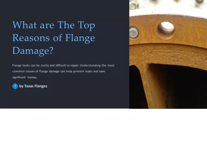 what are the top reasons of flange damage