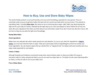 how to buy use and store baby wipes