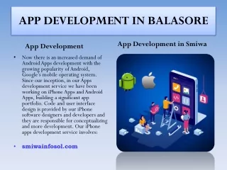 app development in balasore