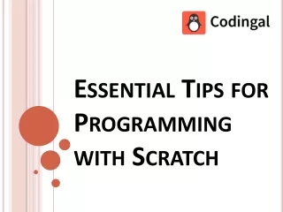 Essential Tips for Programming with Scratch