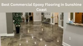 Best Commercial Epoxy Flooring in Sunshine Coast